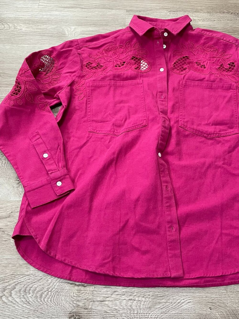 Sezane Cotton Shirt Size 4